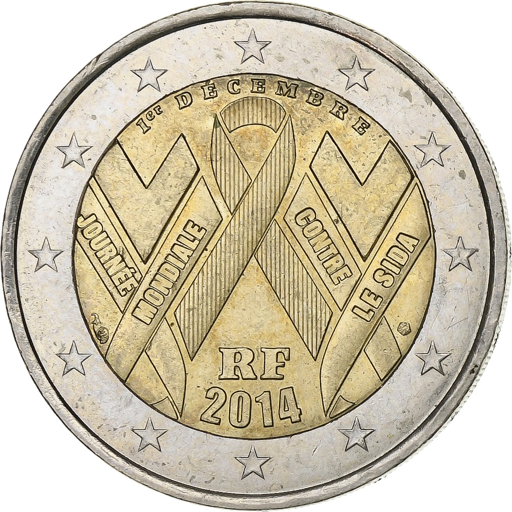 Francúzsko,
2 eurá,
70. Jahrestag des Tages