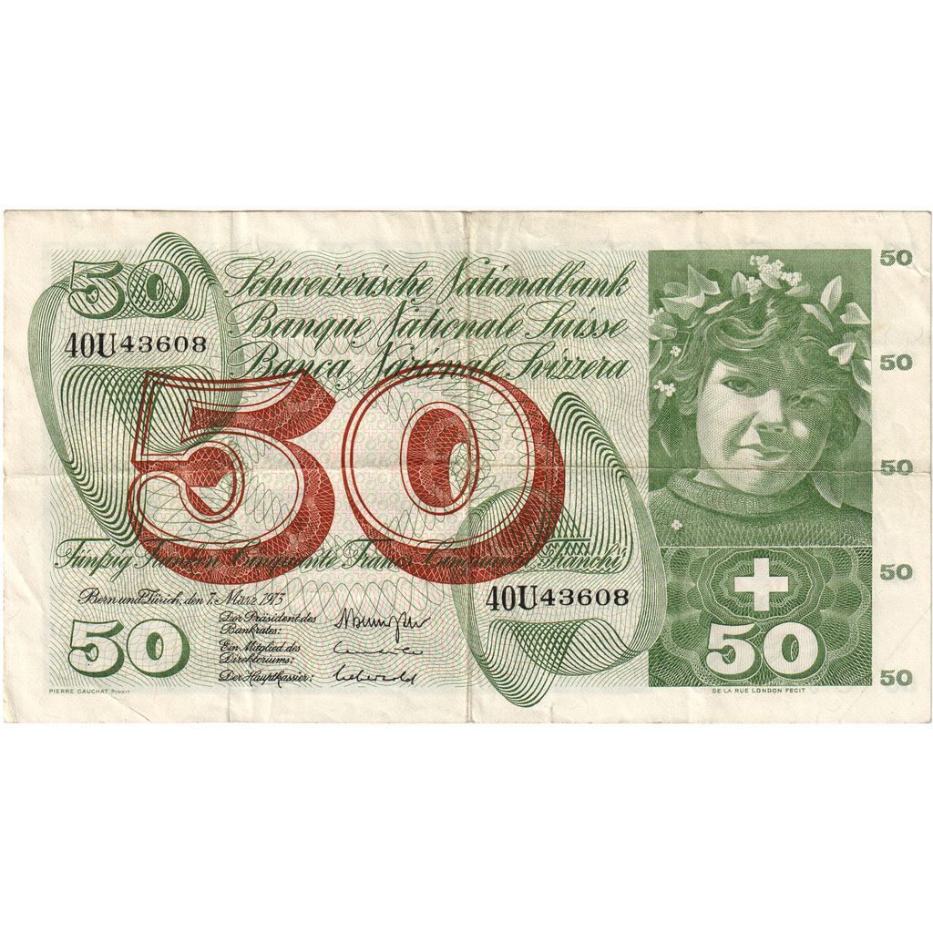 Švajčiarsko,
50 Franken,
15. januára 1969