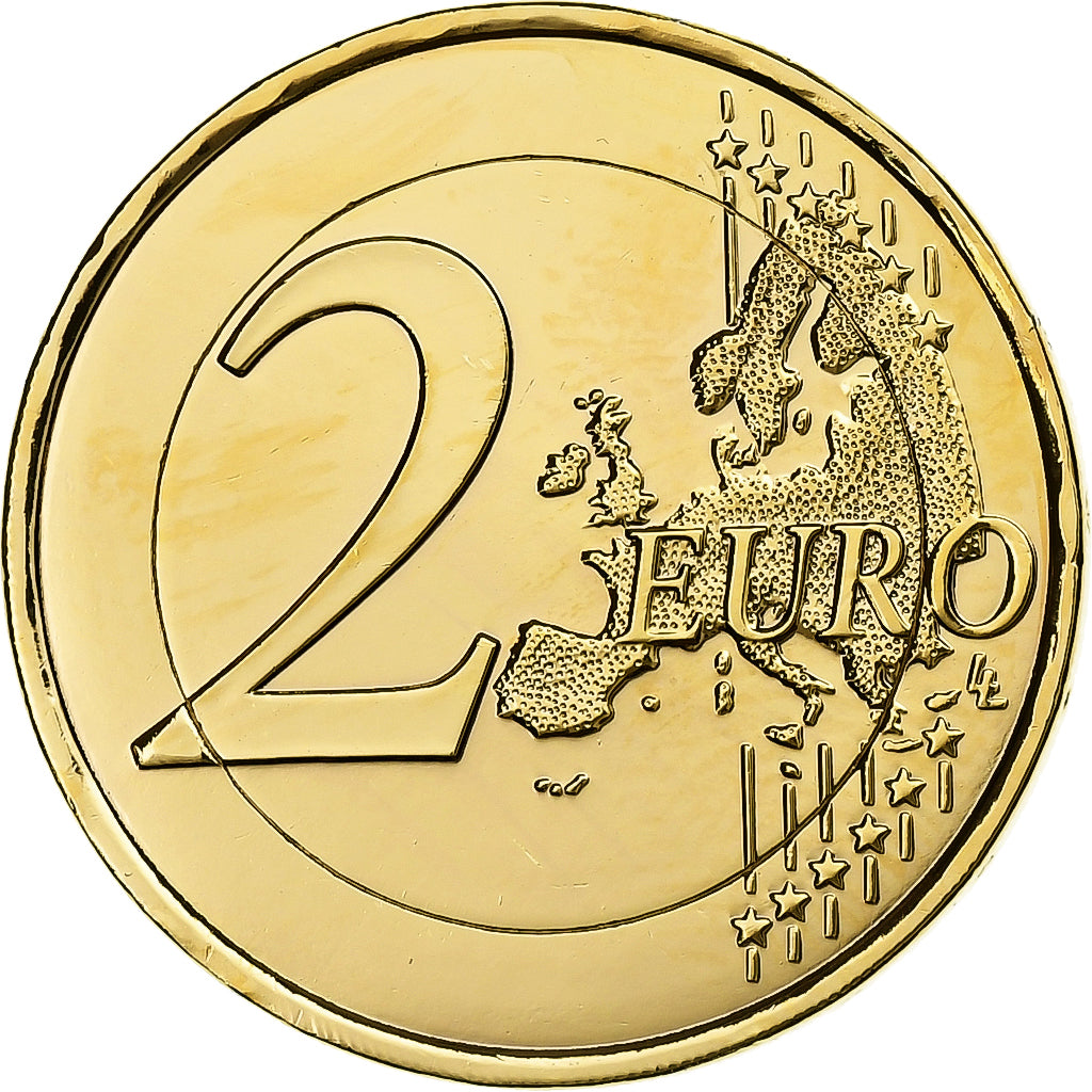 Francúzsko,
2 eurá,
Fantasieprägung .Dorée