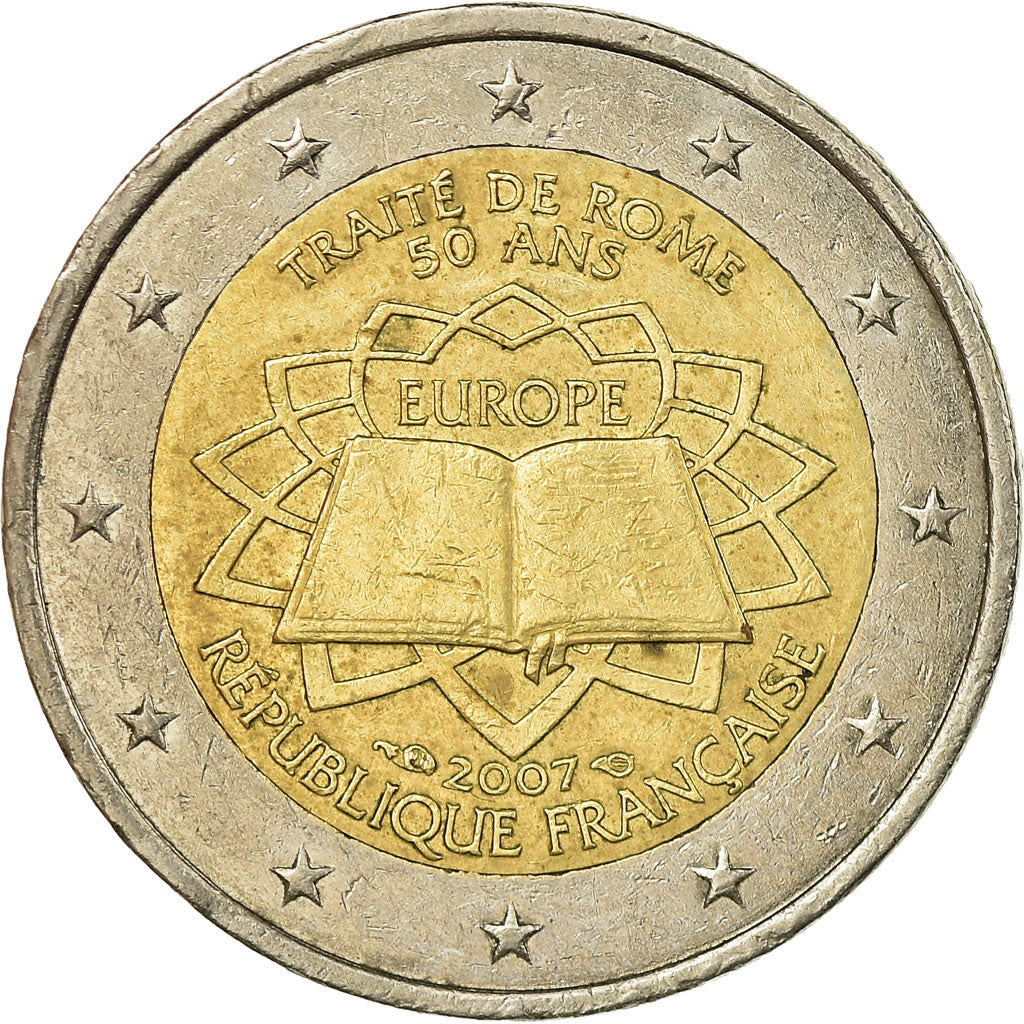 Francúzsko,
2 eurá,
Le Traité de Rome