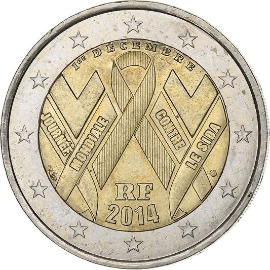 Francúzsko, 
  
  2 eurá, 
  
  70. Jahrestag des Tages