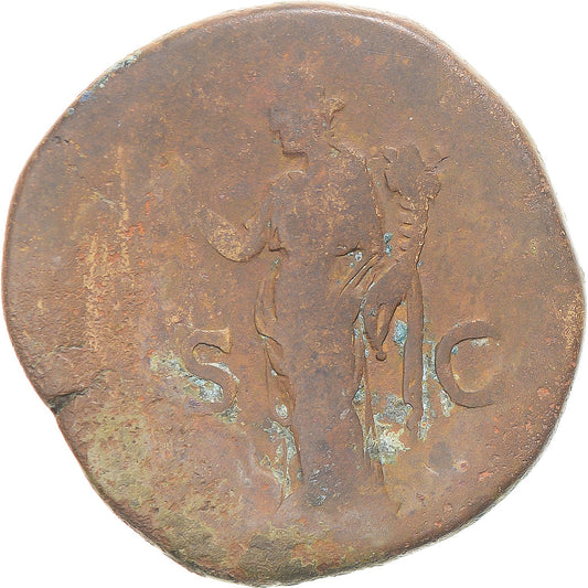 minca,
 
 Hadrian,
 
 Sestertius