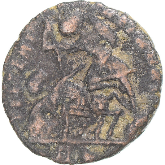 minca, 
  
  Constantius II. 
  
  Follis