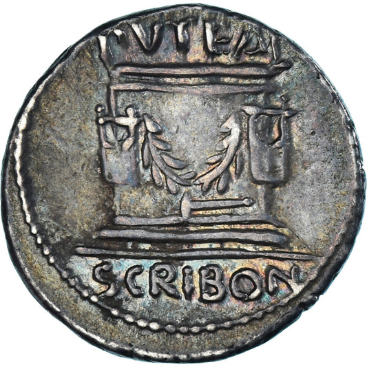 scribonia, 
  
  dinár, 
  
  62 pred Kr