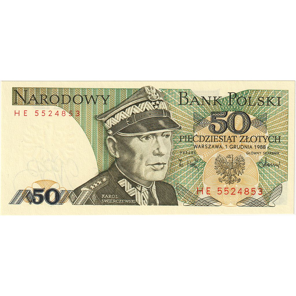 bankovka,
 
 Poľsko,
 
 50 zlotých