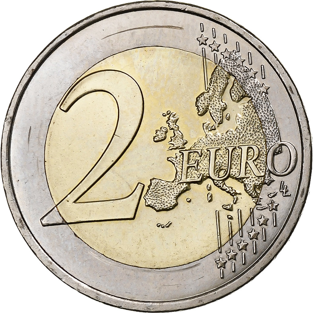 Francúzsko, 
  
  2 eurá, 
  
  Futbal-Európameisterschaft 2016