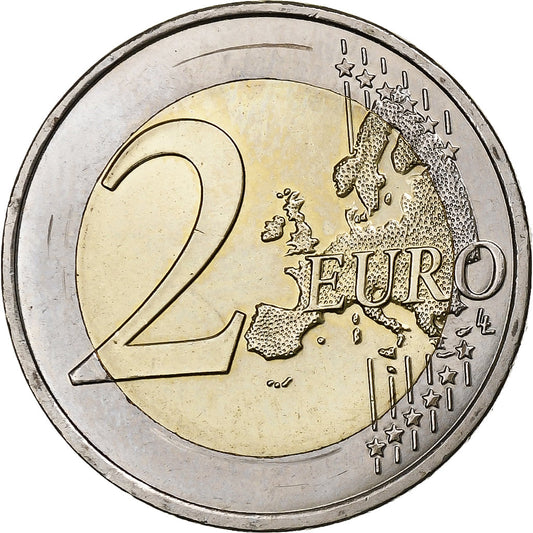 Francúzsko, 
  
  2 eurá, 
  
  Futbal-Európameisterschaft 2016