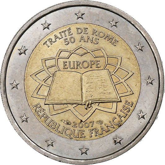 Francúzsko,
 
 2 eurá,
 
 Rímska zmluva