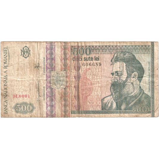 Rumunsko,
 
 500 lei,
 
 12-1992