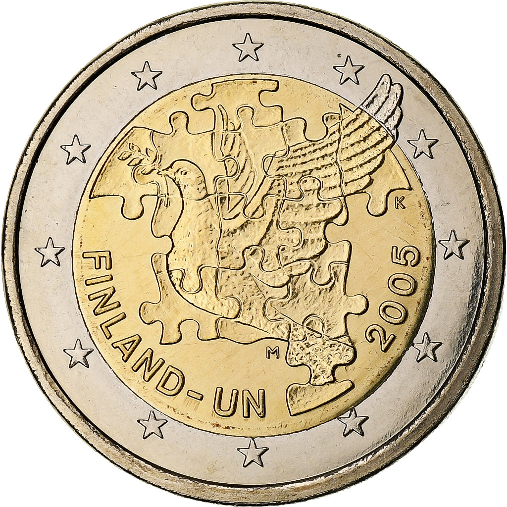 Fínsko, 
  
  60. Jahrestag der UNO, 
  
  2 eurá