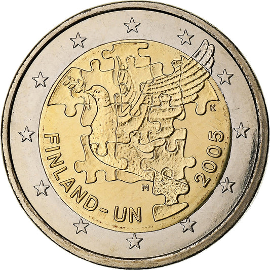 Fínsko, 
  
  60. Jahrestag der UNO, 
  
  2 eurá
