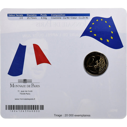 Francúzsko,
 
 2 eurá,
 
 Apple 18. júna