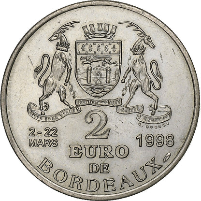 Francúzsko, 
  
  2 eurá Bordeaux, 
  
  Le Pont de Pierre