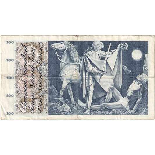 Švajčiarsko,
 
 100 frankov,
 
 1965