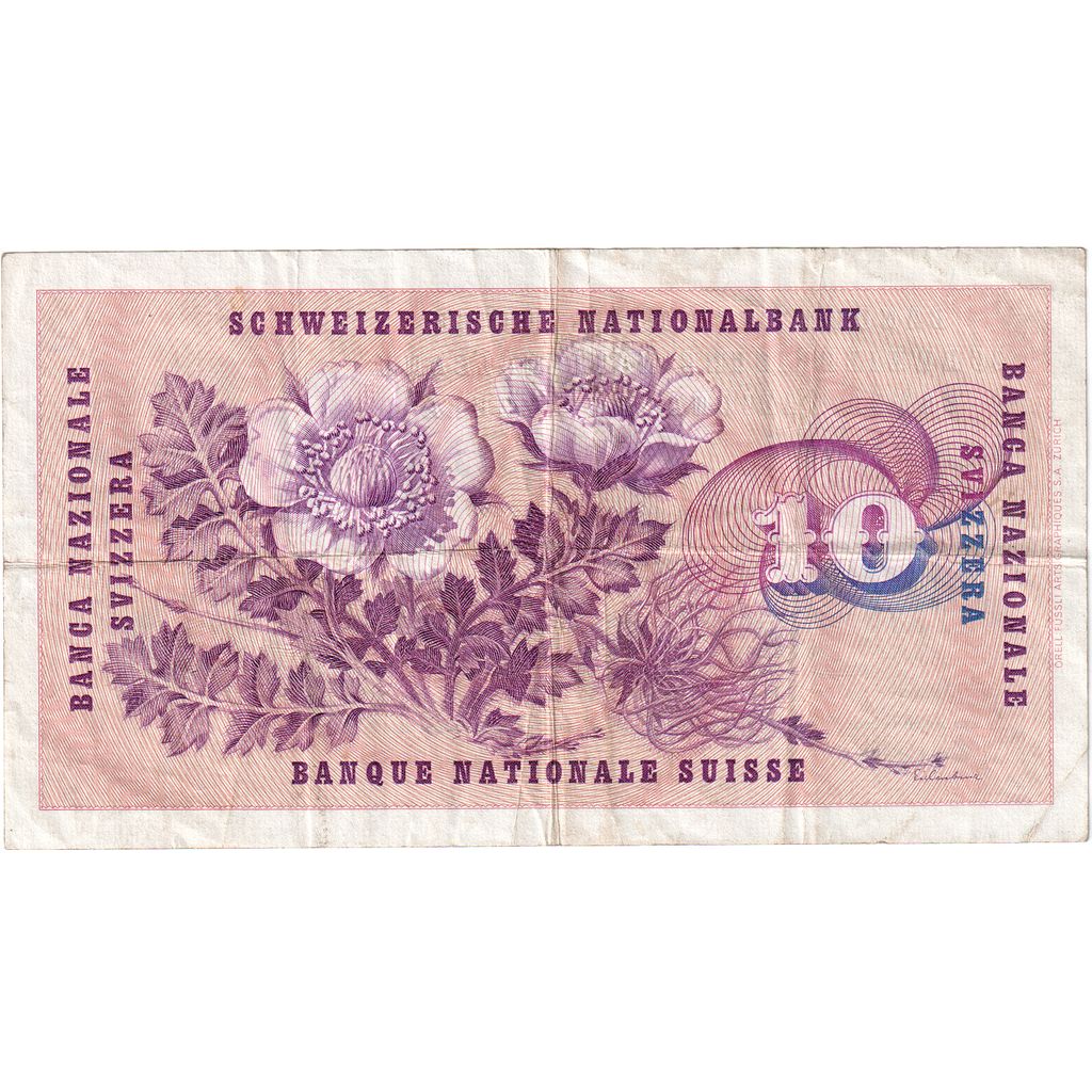Švajčiarsko,
 
 10 Frankena,
 
 26. októbra 1964