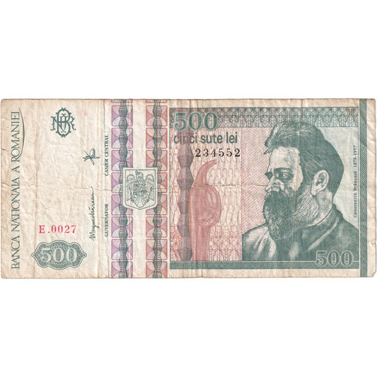 Rumunsko,
 
 500 lei,
 
 VF (30-35)