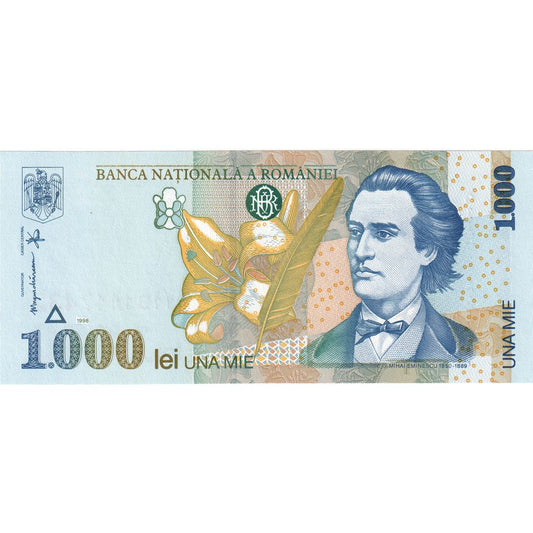 bankovka,
 
 Rumunsko,
 
 1000 lei