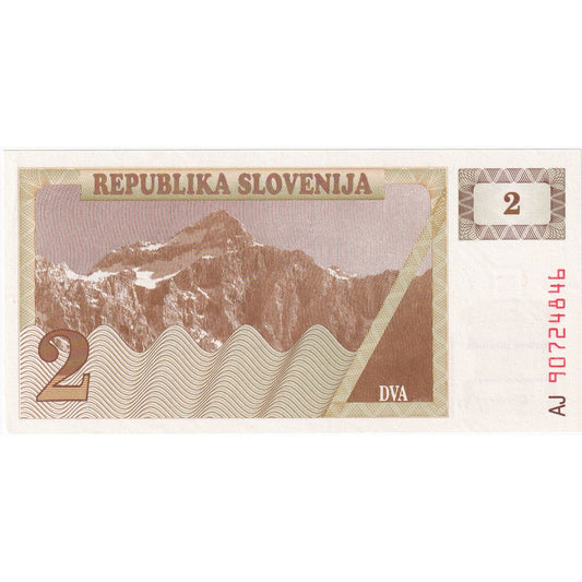 Slovinsko,
 
 2 (Tolarjew),
 
 UNC(65-70)