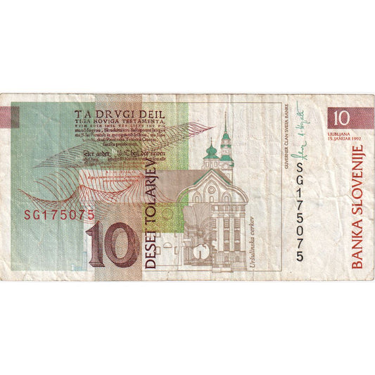 Slovinsko,
 
 10 Tolarjew,
 
 15. januára 1992