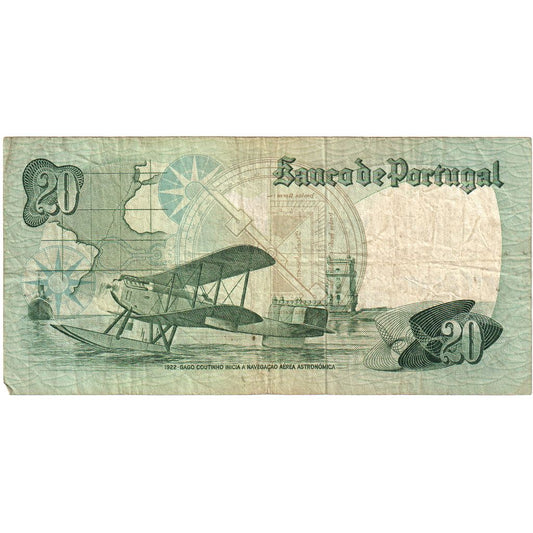 Portugalsko, 
  
  20 escudo, 
  
  4. 10. 1978