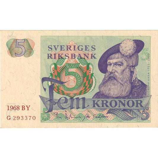 Švédsko,
 
 5 korún,
 
 UNC(65-70)