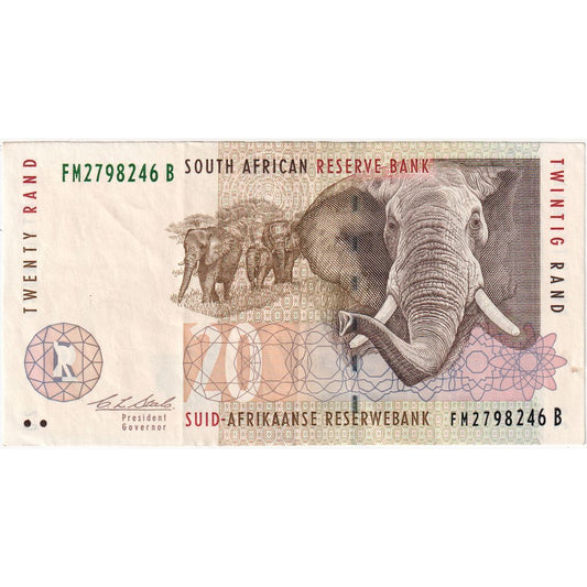 Južná Afrika,
 
 20 randov,
 
 UA(55-58)