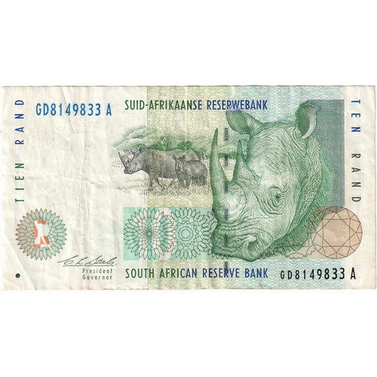 Južná Afrika,
 
 10 randov,
 
 WF (40-45)