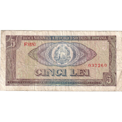 Rumunsko,
 
 5 Lei,
 
 VF (20-25)