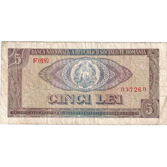 Rumunsko,
 
 5 Lei,
 
 VF (20-25)