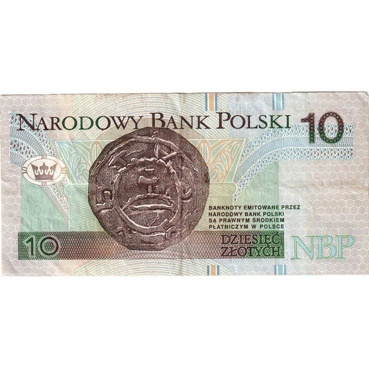 Poľsko,
 
 10 zlotých,
 
 25. marca 1994