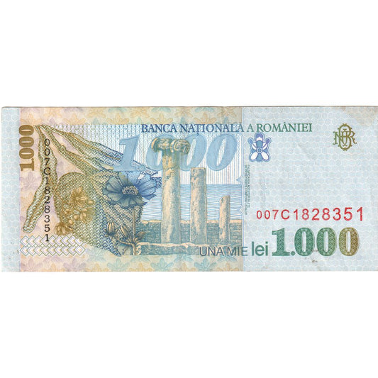 Rumunsko,
 
 1000 lei,
 
 PE (40-45)