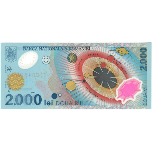 bankovka,
 
 Rumunsko,
 
 2000 lei