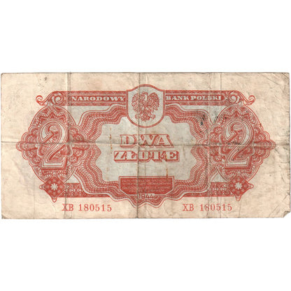 Poľsko,
 
 2 zloté,
 
 VF (20-25)