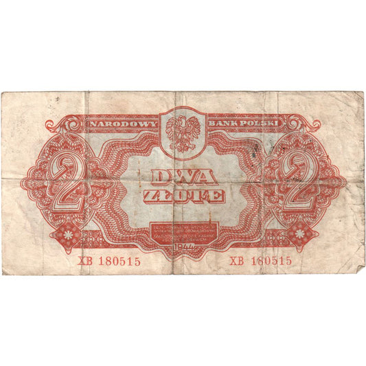 Poľsko,
 
 2 zloté,
 
 VF (20-25)