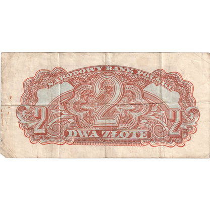 Poľsko,
 
 2 zloté,
 
 VF (20-25)