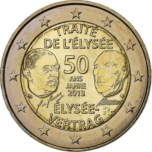 Francúzsko,
 
 2 eurá,
 
 Elyzejská zmluva