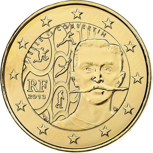 Francúzsko, 
  
  2 eurá, 
  
  Fantasieprägung .Dorée