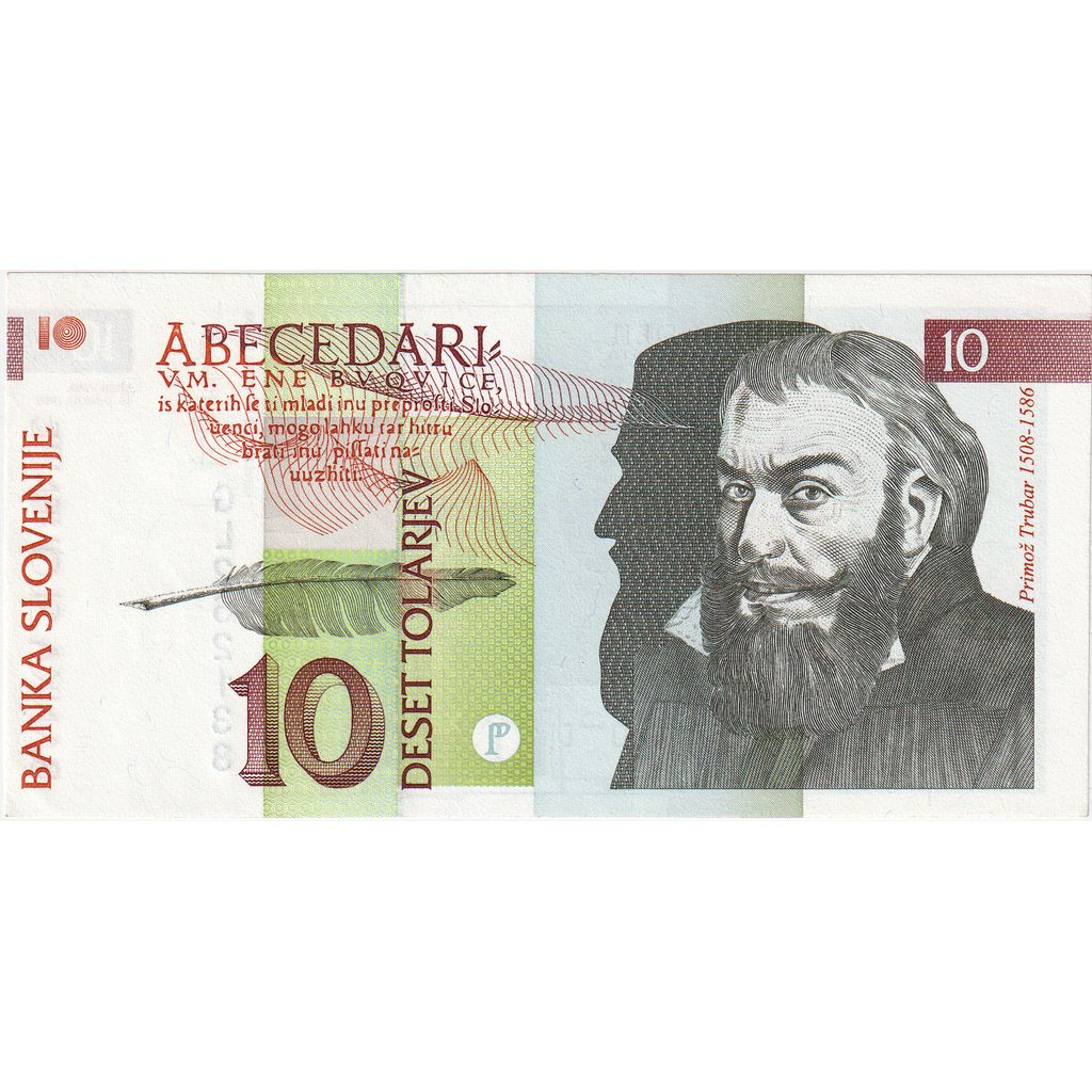 Slovinsko,
 
 10 Tolarjew,
 
 1992
