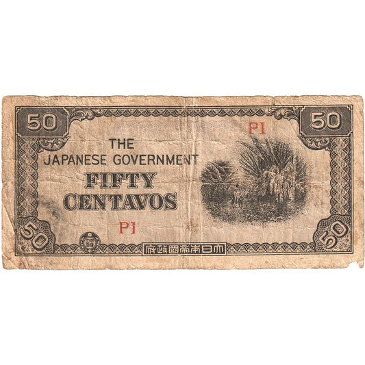 Filipíny,
 
 50 centavos,
 
 KLM: 105a