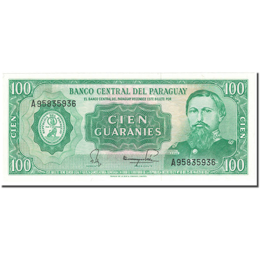 bankovka,
 
 Paraguaj,
 
 záruka 100