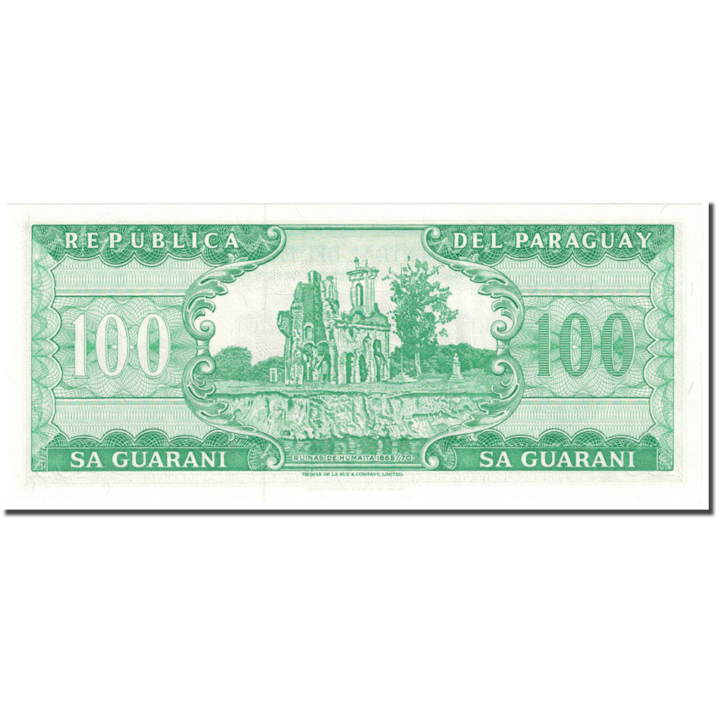 bankovka,
 
 Paraguaj,
 
 záruka 100