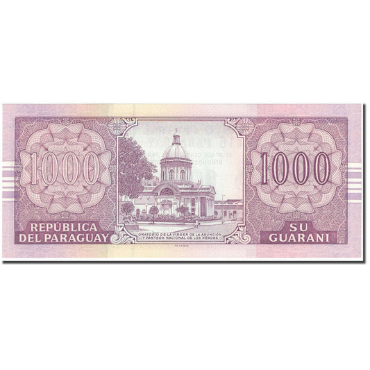 bankovka,
 
 Paraguaj,
 
 záruka 1000