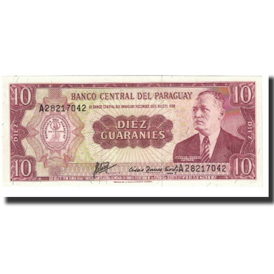 bankovka,
 
 Paraguaj,
 
 10 záruk