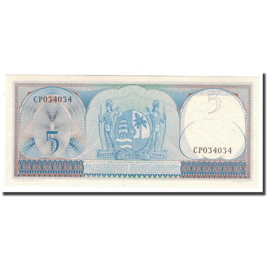 bankovka,
 
 Surinam,
 
 5 forintov