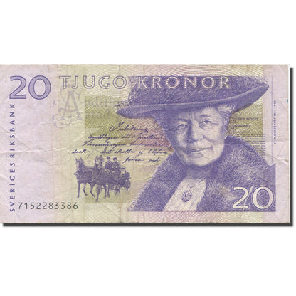 bankovka,
 
 Švédsko,
 
 20 korún