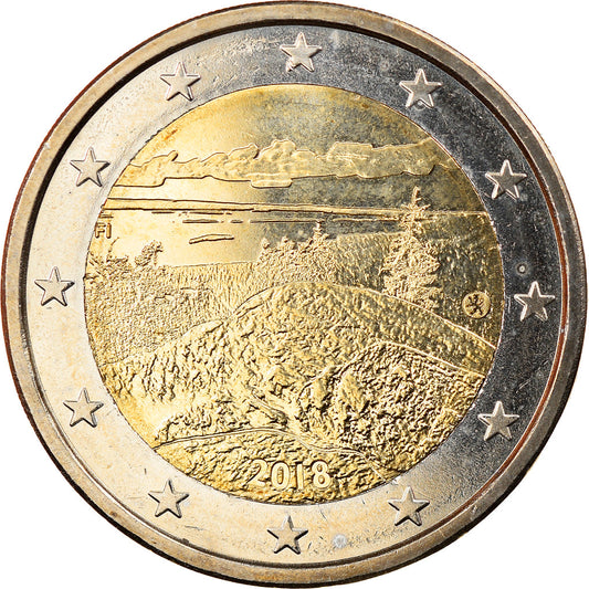 Fínsko, 
  
  2 eurá, 
  
  Landschafts-Koli