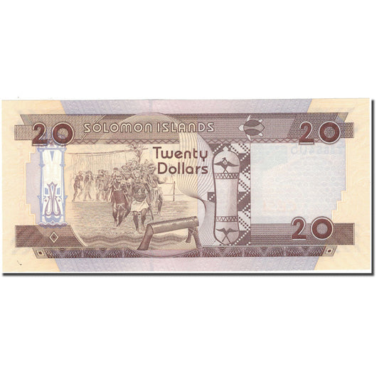 bankovka,
 
 Šalamúnove ostrovy,
 
 20 dolárov