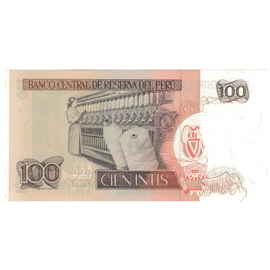 bankovka, 
  
  peru, 
  
  100 Int