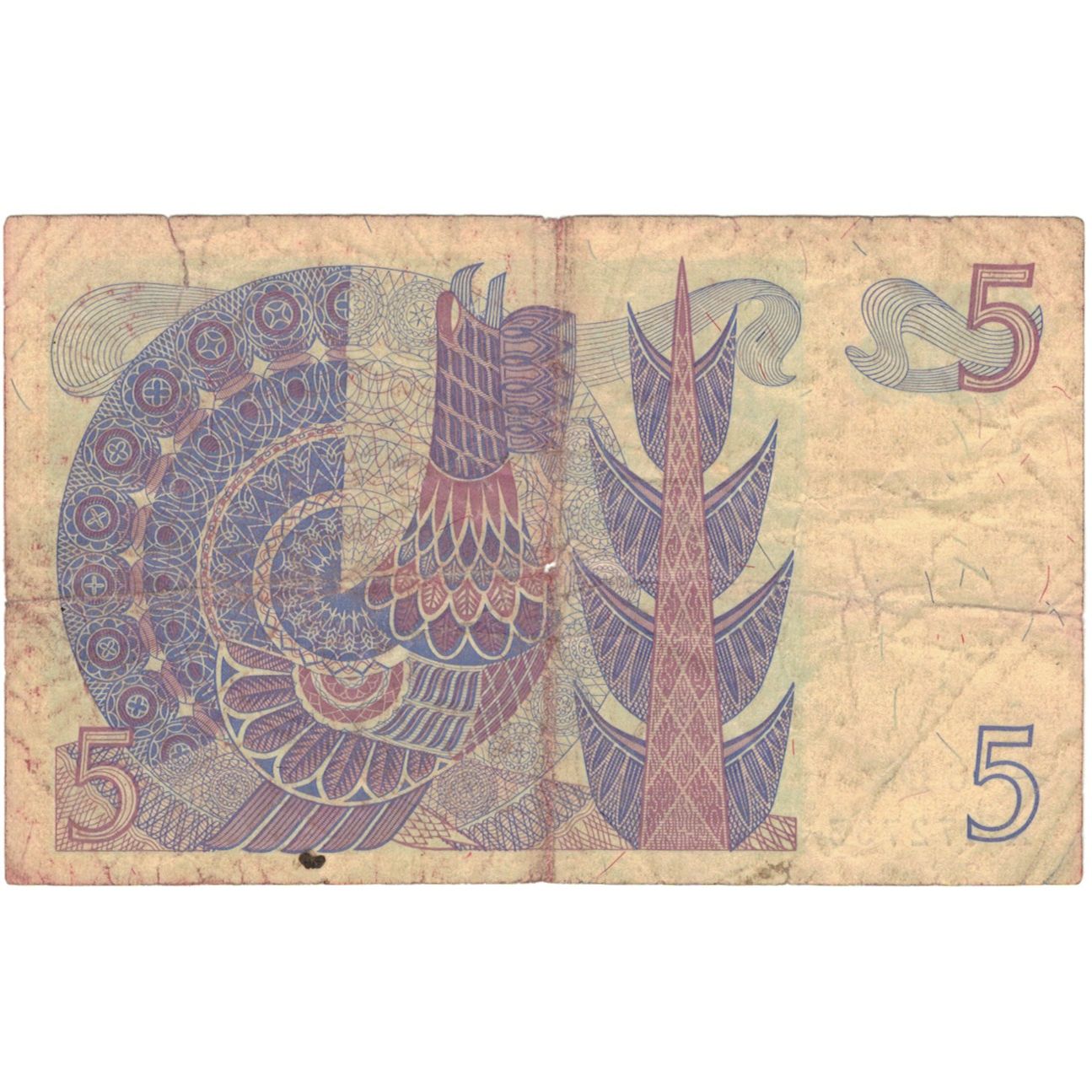 bankovka,
 
 Švédsko,
 
 5 korún