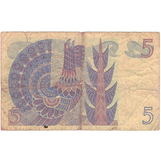 bankovka,
 
 Švédsko,
 
 5 korún